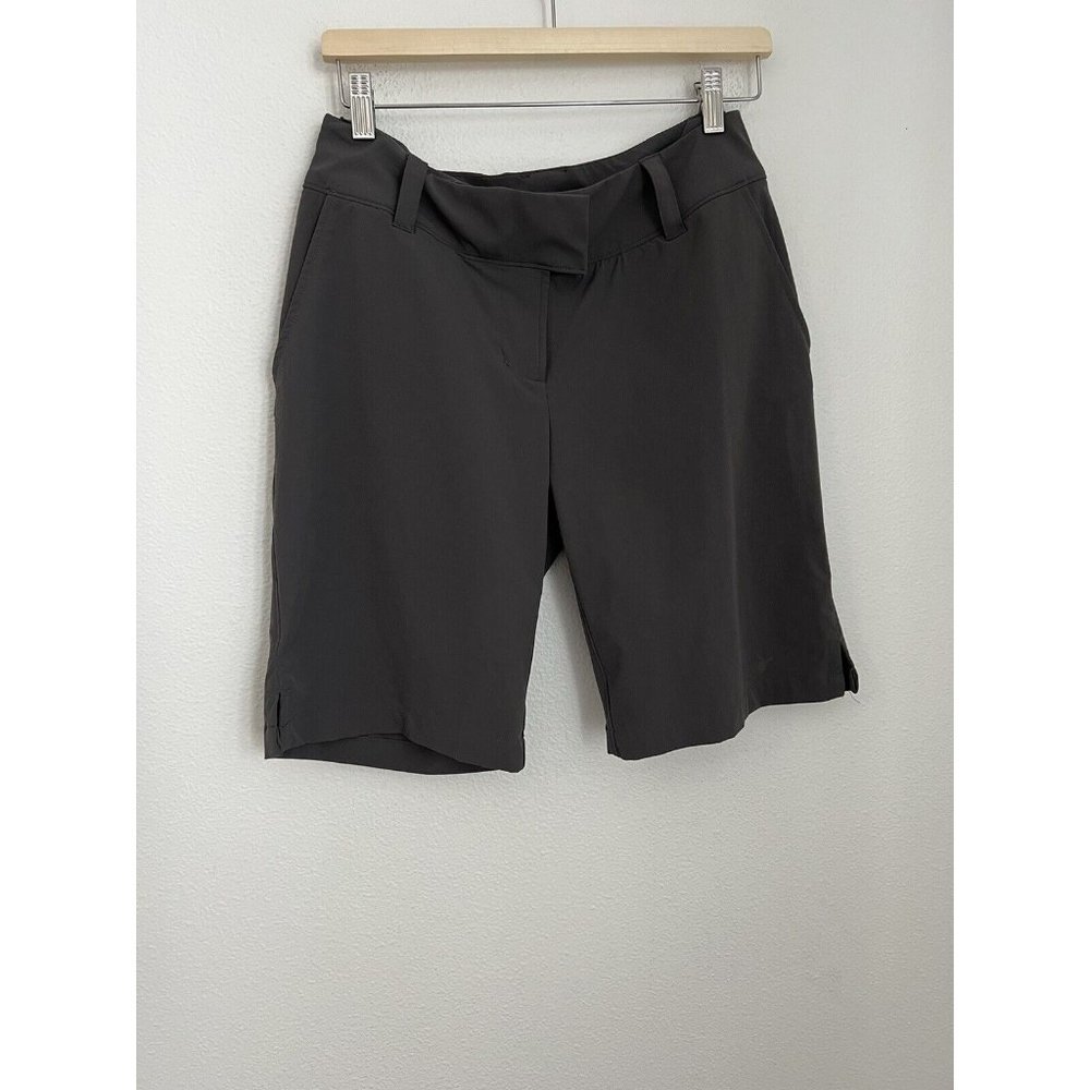 Isis Women’s Shorts Size 6 Quick Dry Golf Hiking Outdoor High Rise Bermuda Gray